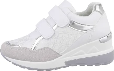Produktbild von Ital-Design Damen Freizeitschuhe  Wildlederoptik, Lederoptik Sneakers Low 85698455 Weiß Gr.  41