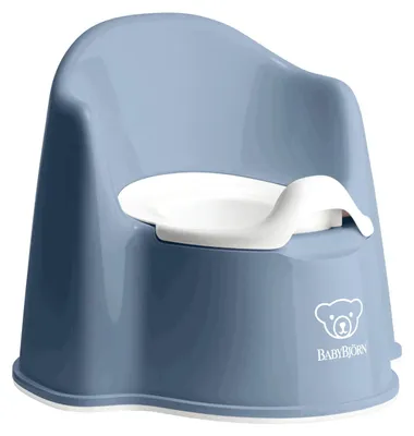 Immagine prodotto di BabyBjorn 055269 Seggiolino per vasino Polipropilene (PP), elastomero termoplastico (TPE) Blu, Bianco
