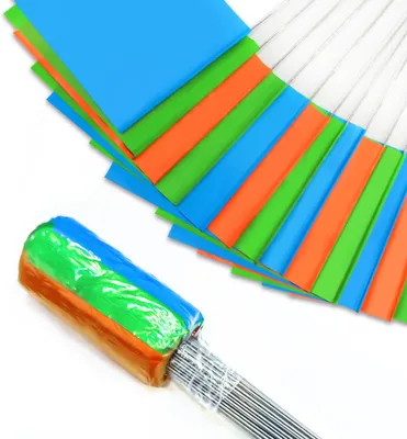 Zdjęcie produktu dla Flagi Oznaczeniowe 100 Sztuk, Czerwone, Zielone i Niebieskie Oznaczenia Ogrodowe, PVC, 38x10x13cm, do Pomiaru