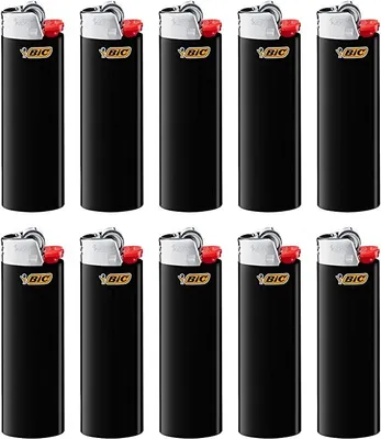 Produktbild von BIC Feuerzeug: Reibrad Maxi Schwarz J26 - 5er Set