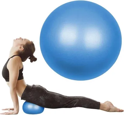 Image de Flintronic Gymnastikball 25cm Yoga Pilates Ball Blau Anti-Burst