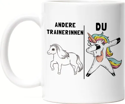 Produktbild von Andere Trainerinnen Du Tasse Pferd Einhorn Humor Lustig Unicorn Geschenk Apotheke