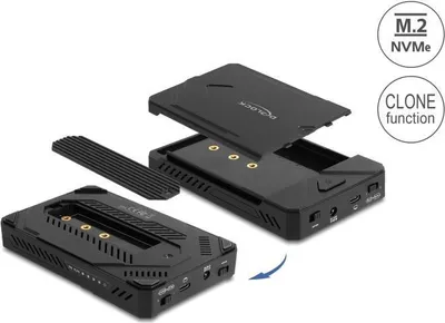 Image de DELOCK USB Type-C Gehäuse M.2 NVMe SSD 2.5"SATA SSD/HDD