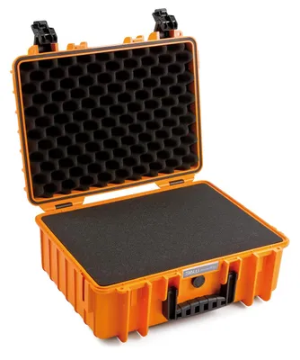 Produktbild von B&W Cases 5000/O/SI, Orange, Polypropylen (PP), Staubresistent, Wasserfest, 429,26 x 299,72 x 170,18 mm, 469,9 mm, 365,8 mm