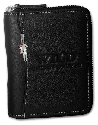 Produktbild von Portemonnaie schwarz Wild Things Only Leder D2OPJ108S