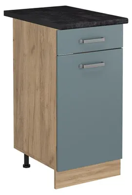 Obrázok produktu pre Kuchynská spodná skrinka Vicco R-Line Modrošedá/Dub Goldkraft 40 cm antrasiitti työtaso, Model 61165