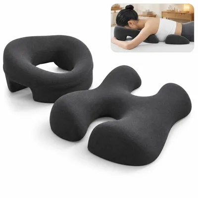 Produktbild von Kopfmassagekissen für Bett, Bruststützkissen, Massagekissen mit Kopföffnung, Memory-Schaum, Gesichtskissen für Schlaf & SPA-Massageliege