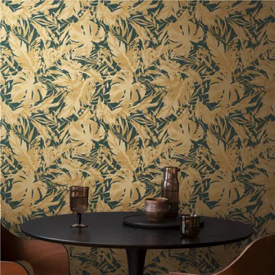 Obrázek produktu pro A.S. Creation, vliesová tapeta, rozměry 10,05 x 0,53 m, kolekce Livingwalls, vzor Dschungel, barva petrol, kód 790636, motiv palmy, kolekce CosmoLiving od Cosmopolitan