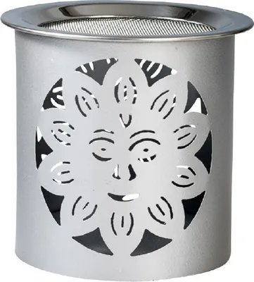 Produktbild von Duftlampe Sonne silber, Höhe 8 cm