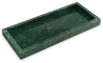Obrázek produktu pro Mramorový podnos, přírodní zelená barva, rozměry 30 x 13 x 3 cm