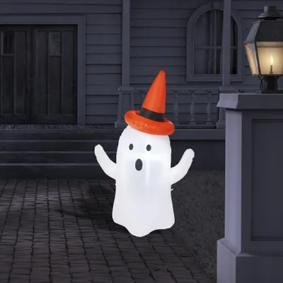 Aufblasbares LED-Gespenst 1,2 m Halloween-Deko Outdoor IP44