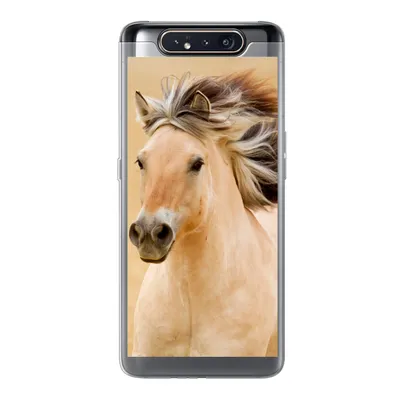 Produktbild von MuchoWow® Handyhülle Schutzhülle Hülle für Samsung Galaxy A80 Pferde - Tiere - Mähne - Porträt Silikon Softcase Handy Hülle - Schutzdeckel