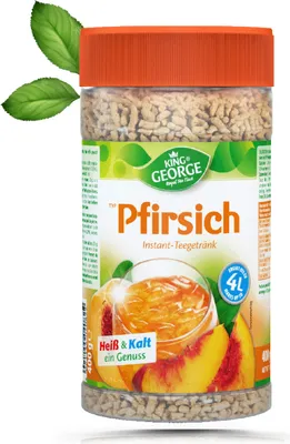 Produktbild von KING GEORGE Pfirsich 400g Instant Teegetränk Ergibt ca. 4L pro Dose