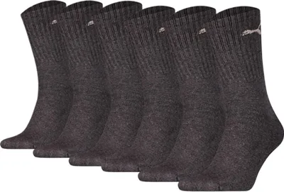 Produktbild von PUMA Uni Sportsocken, 6 Paar - Tennissocken, Crew Sport Socken, einfarbig Grau 39-42