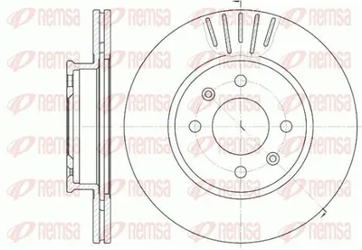 Produktbild von 2x REMSA Bremsscheibe 6666.10 vorne für HYUNDAI GETZ (TB) 255 5mm 47 9mm 4 9kg