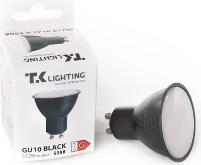 Zdjęcie produktu dla Żarówka czarna LED GU10 5W WW 3000K 5588 TK Lighting