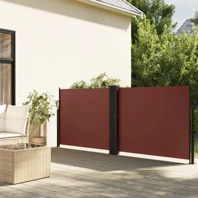 Produktbild von Maison Exclusive - Seitenmarkise Ausziehbar Braun 120x600 cm