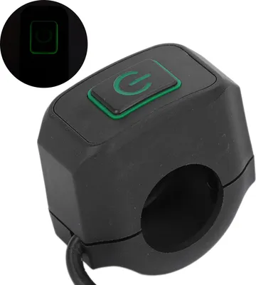 Produktbild von 22mm Motorrad Lenker Schalter Control Button Wasserdicht Universal für ScheinwerferGrün