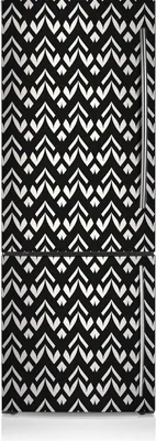 Produktbild von Kühlschrank Aufkleber Kühlschrankmagnete Dekoration Kühlschrankfolie 70x190 cm - Skandinavische Themen.