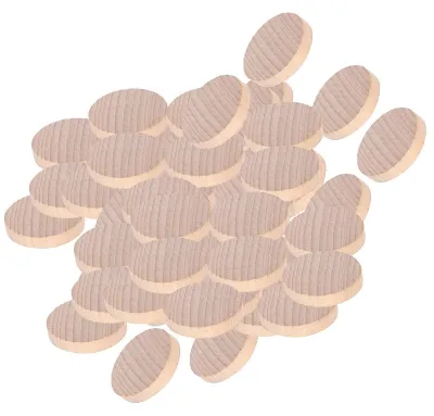 100 runde Holzscheiben, Buchenholz, 4 cm, DIY-Basteln