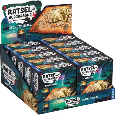 Produktbild von Franckh-Kosmos Display Rätselausgrabung Schatzinsel