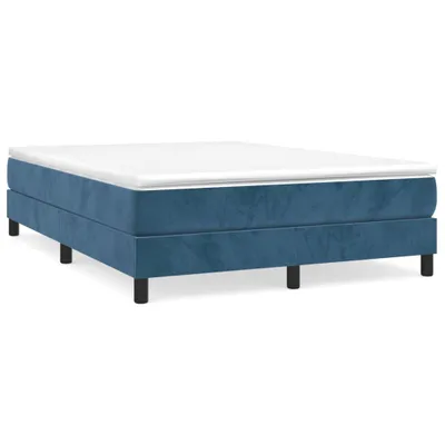 Produktbild von Boxspringbettgestell Dunkelblau 140x200 cm Samt