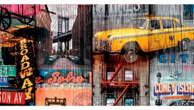Immagine prodotto di Foglio autoadesivo Manhattan 200x67,5 cm