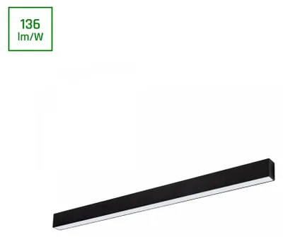 Image de Plafonnier LED ALLDAY GO, 112 cm, 36W, lumière blanche neutre, noir