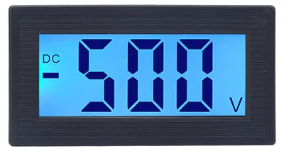Obrázok produktu pre YB5135DB Digitálny voltmeter na jednosmerný prúd s LCD displejom, meranie napätia AC 100–240 V, napájanie jednosmerným prúdom 0–500 V