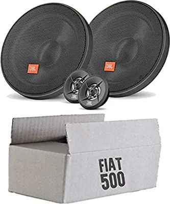 Produktbild von Lautsprecher Boxen JBL 16,5cm System Auto Einbausatz - Einbauset passend für Fiat 500 Heck - justSOUND