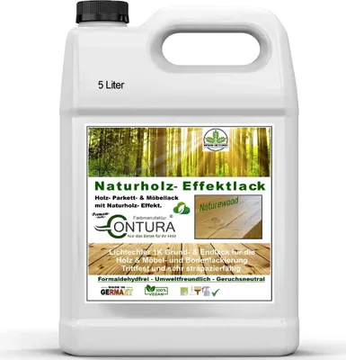 Produktbild von Parkettlack Möbellack Holzlack Naturholzeffekt Lack Matt Naturholz Effektlack - 5Liter
