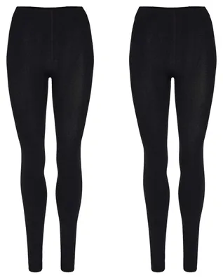 Produktbild von Palleon 2er Pack Damen Thermo Leggings mit Innenfleece - Winter (46-48)