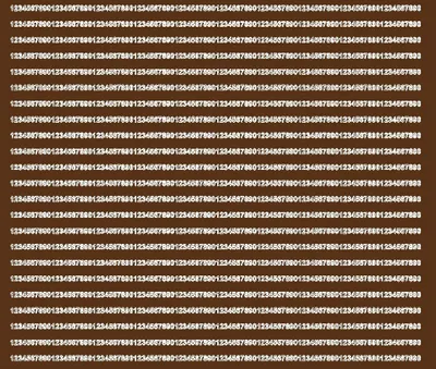 Immagine prodotto di Adesivi numerici autoadesivi, 3 mm, marrone opaco