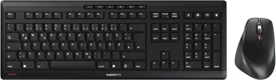 Produktbild von Kabelloses Tastatur-Maus-Set, Deutsches Layout (QWERTZ), 2,4 GHz Funk, Leise Tasten, Ergonomische Rechtshändermaus Ergonomische 6-Tasten-Maus