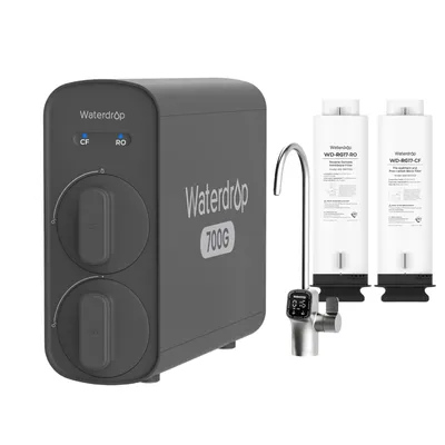 Produktbild von Waterdrop G5P700 Umkehrosmose-Wasserfilter, 700 GPD, mit einem zusätzlichen Ersatzfilter-Set (CF + RO)