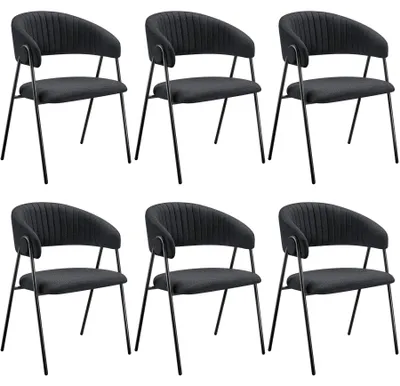 Produktbild von tectake® Armlehnstuhl Bedano Webstoff, gepolstert 60 x 58 x 85 cm