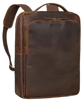 Image de Sac à dos en cuir unique pour ordinateur portable de 13 à 14 pouces