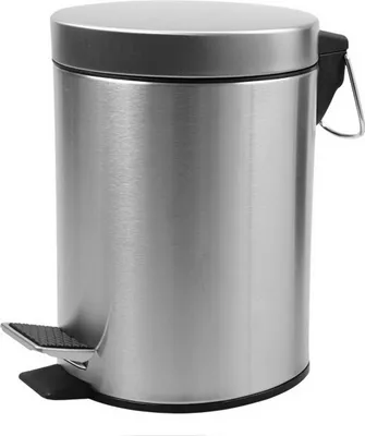 Produktbild von HomeLine 3 L Tretmülleimer Tret-Abfalleimer Kosmetikeimer 613-400541 silber