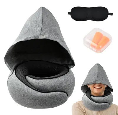 Obrázok produktu pre Cestovný vankúš s kapucňou