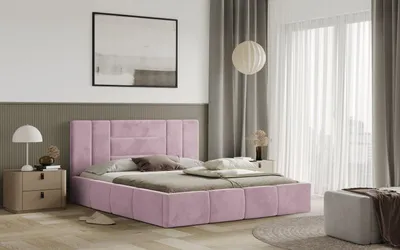 Obrázek produktu pro Postel MILANO 180x200 růžová s úložným prostorem