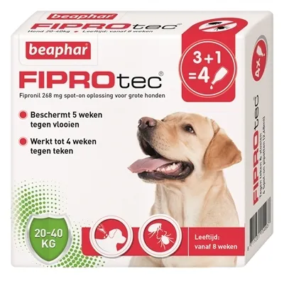 Zdjęcie produktu dla Beaphar Fiprotec Pies przeciw kleszczom i pchłom