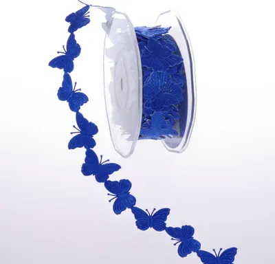 Produktbild von Selbstklebende Bordüre - Schmetterlinge -Blau - 30mm - 10m - 89116-30-10-70