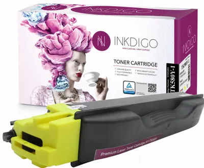 Produktbild von Inkdigo Toner TK580Y für Kyocera ECOSYS P6021cdn; FS-C5150DN – Gelb, 5150 Seiten,, KI-generiertes Bild