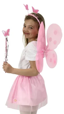 Productafbeelding van Kinderkostuum Roze Fee Tutu Rok Met Toebehoren.