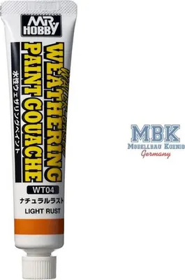 Produktbild von Mr. Hobby - Gunze WT-04 - Water-Based Weathering Paint Gouache Light Rust - Neu