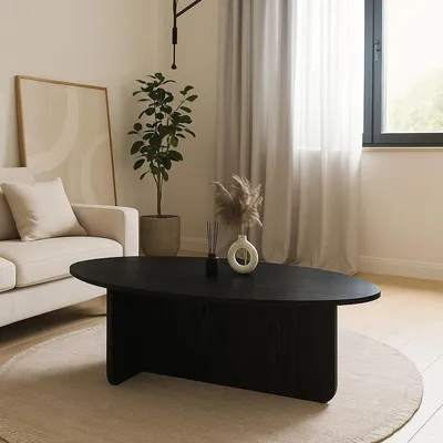 Produktbild von Couchtisch Luminous Schwarz Holzoptik 120x60 cm