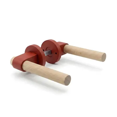 Produktbild von Türklinke Rot 1 Paar Modernes Design Türbeschlag Türgriff Kunststoff (PLA) Inkl. Montagematerial