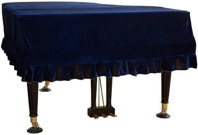Immagine prodotto di Copripianoforte in velluto - Antipolvere - Antistatico - Blu - 150-160 cm