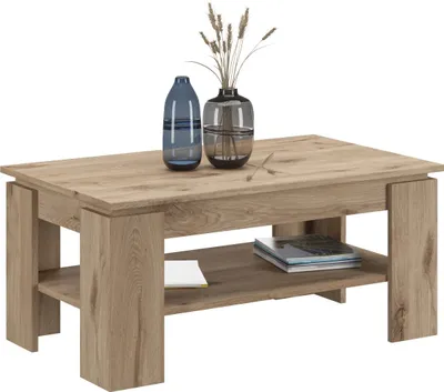 Produktbild von xonox.home - Couchtisch Titan 100x45x60 cm in Nox Oak - Tisch Wohnzimmertisch So