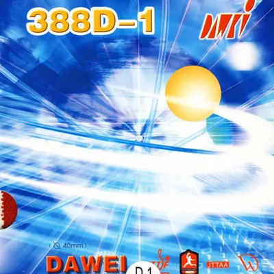 Produktbild von DAWEI 388D-1 (1.0 mm - rot) | Tischtennisbelag